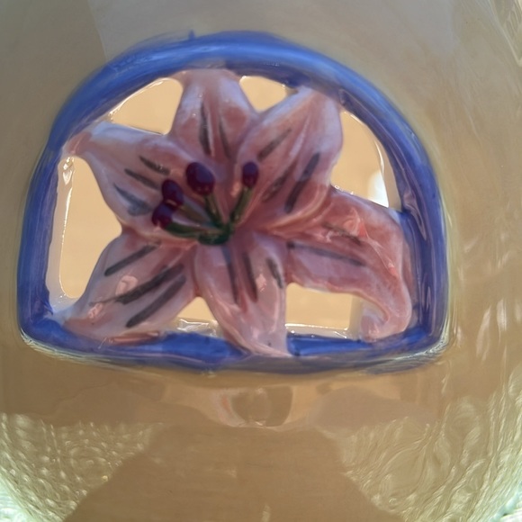 NWT Blue Sky, Tea Light Candle House Lily Easter Egg HE IS RISEN INDEED - Picture 7 of 10